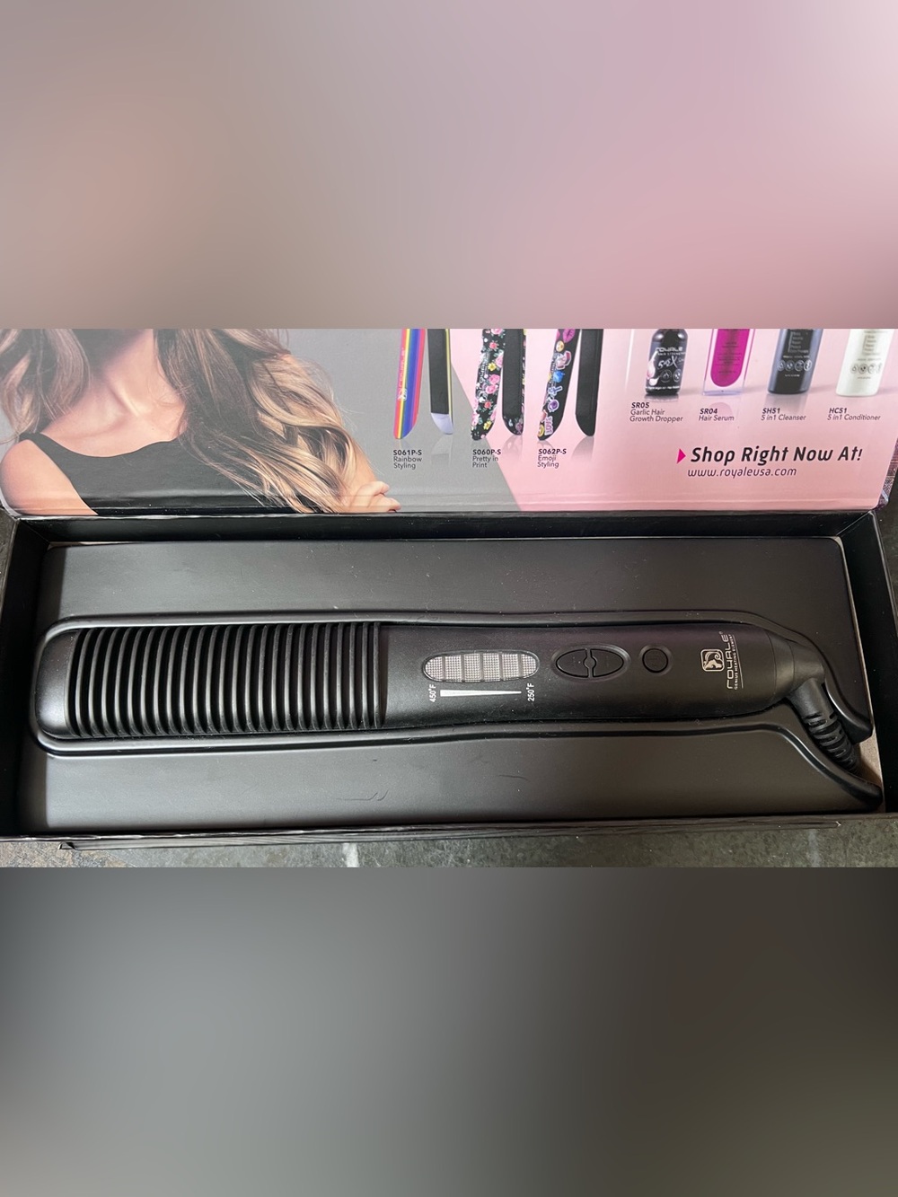 Royale Multi-Purpose Ceramic Hair Brush -New in box. - Picture 4 of 6